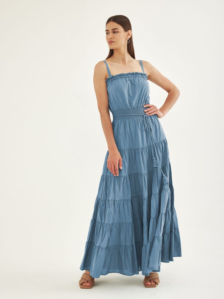 שמלה מקסי וואל | Golbary