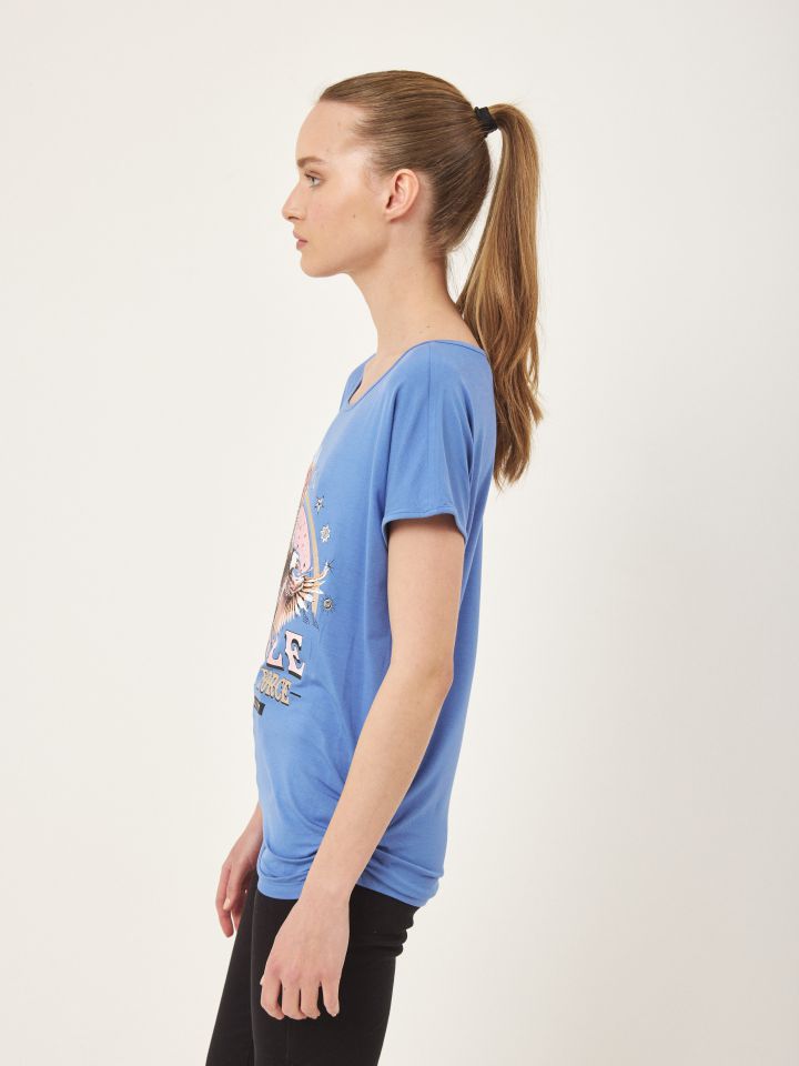 חולצה דפוס נשר PROMO בצבע כחול 2014