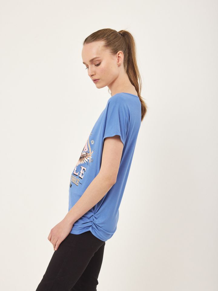 חולצה דפוס נשר PROMO בצבע כחול 2014