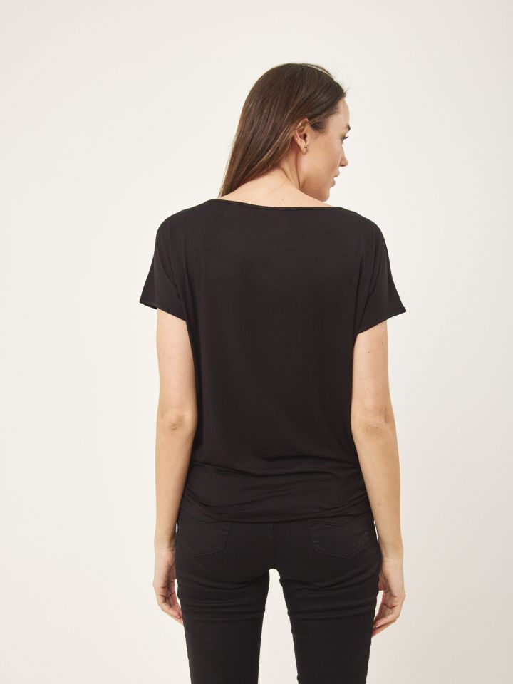 חולצה דפוס נשר PROMO בצבע שחור