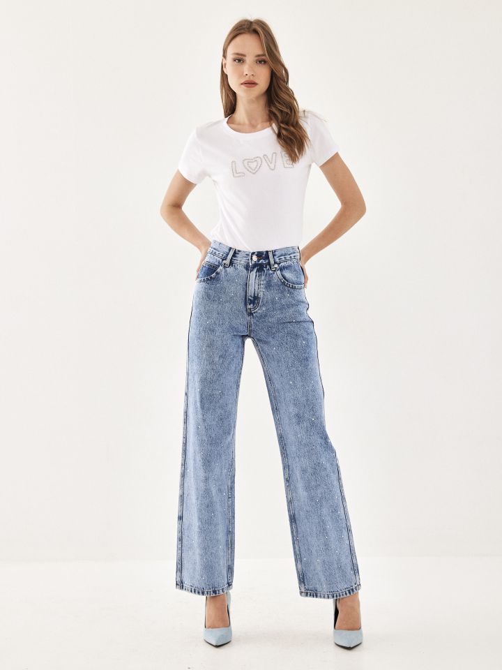 חולצה PROMO LOVE בצבע לבן