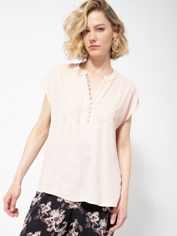 חולצה שינה לולאות PROMO ORLI בצבע אפרסק