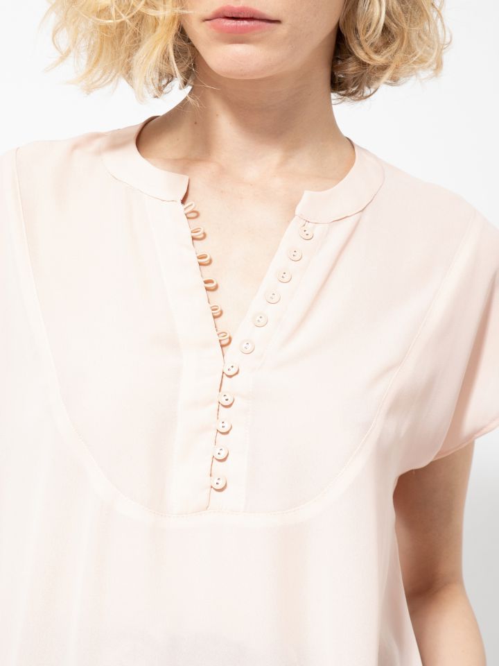 חולצה שינה לולאות PROMO ORLI בצבע אפרסק