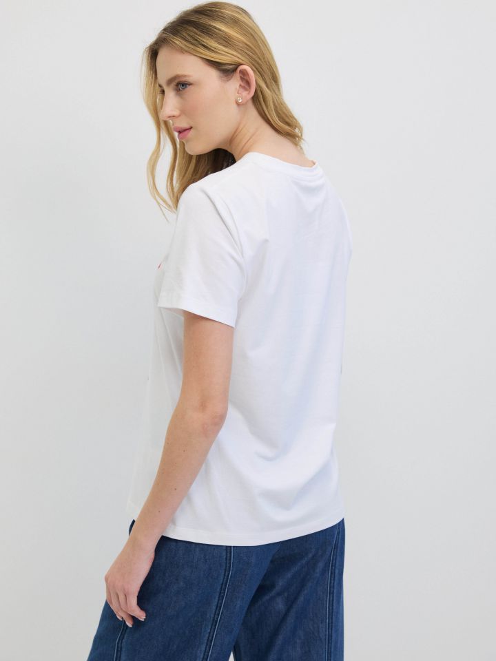 חולצה  CHERRY PROMO בצבע לבן