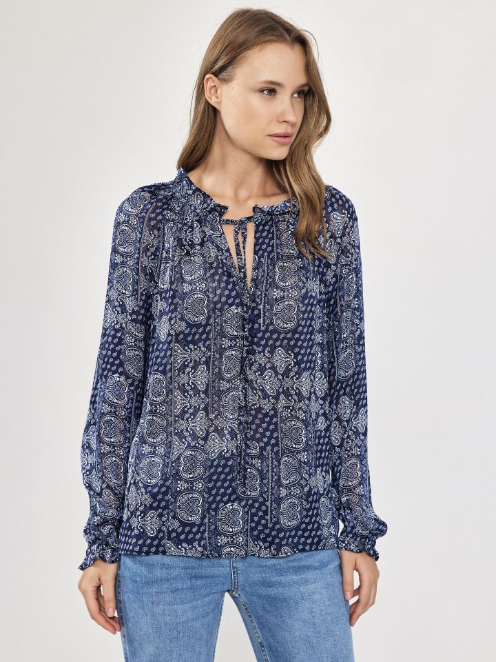 חולצה דפוס PROMO INEASSA בצבע נייבי