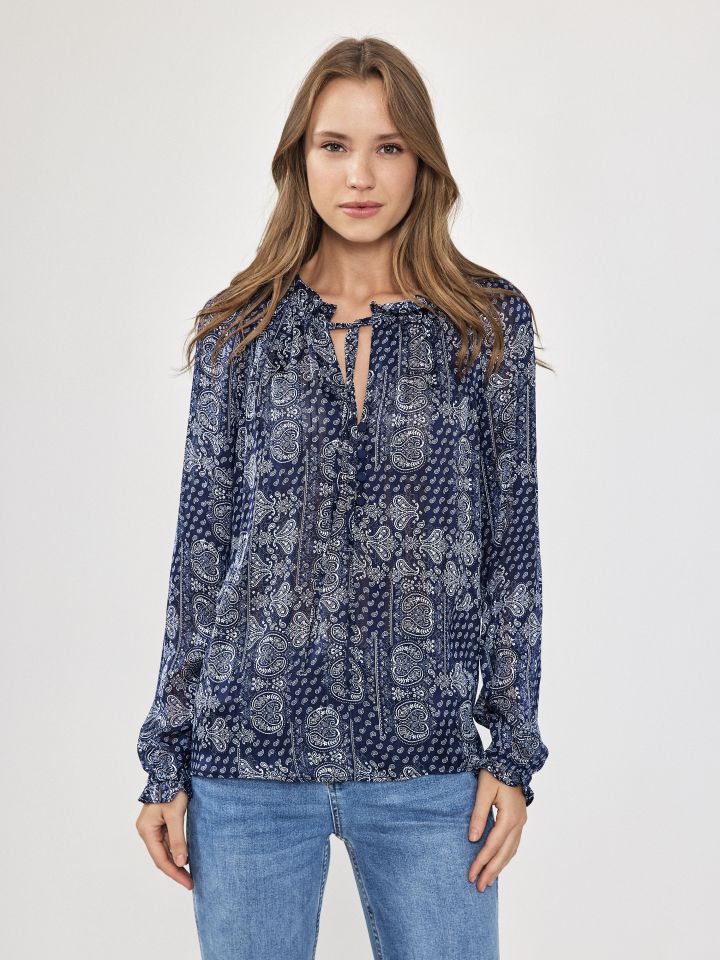 חולצה דפוס PROMO INEASSA בצבע נייבי