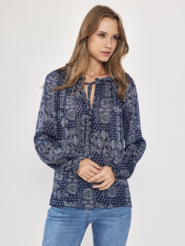 חולצה דפוס PROMO INEASSA בצבע נייבי