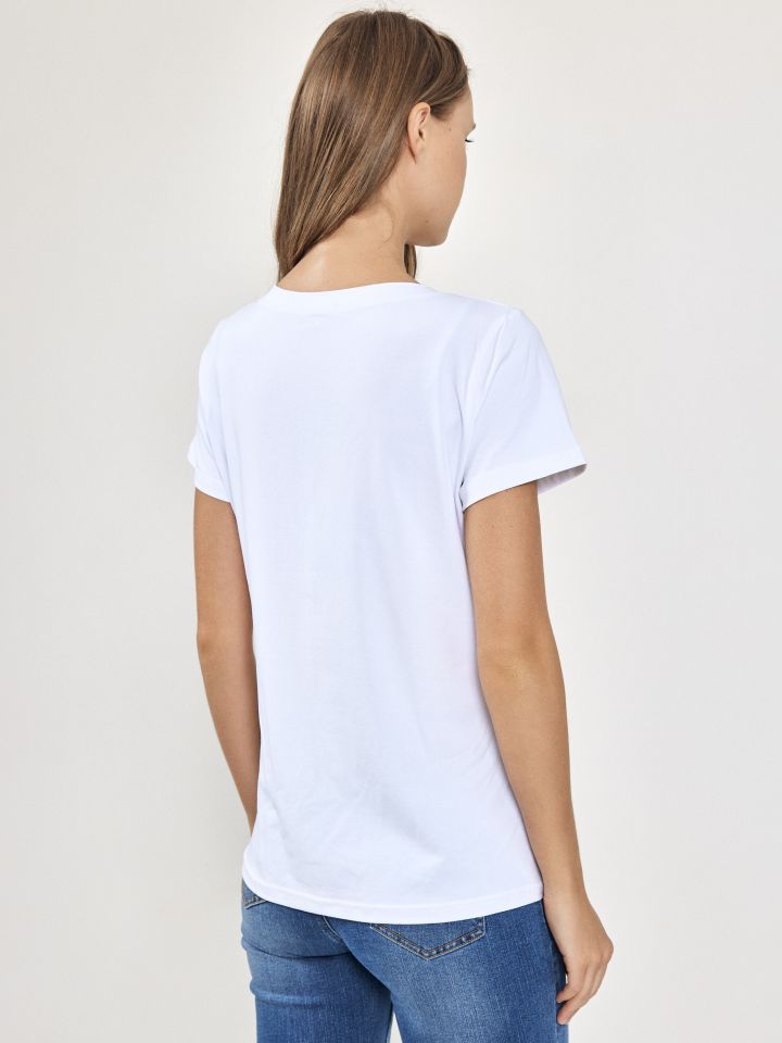 חולצה KOKETIT PINK V בצבע לבן