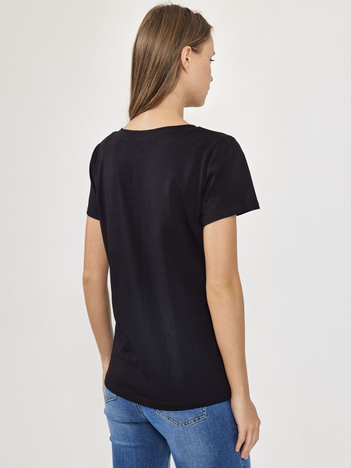 חולצה KOKETIT PINK V בצבע שחור