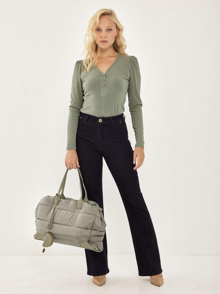 חולצה ריב שינה PROMO בצבע ירוק