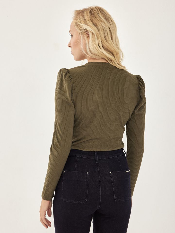 חולצה ריב שינה PROMO בצבע זית