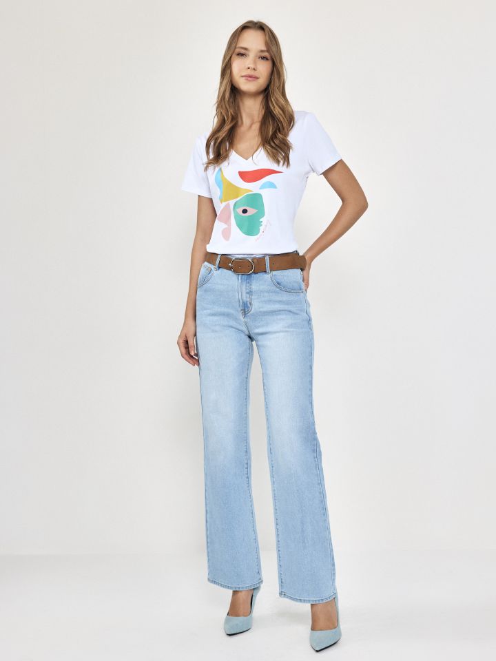 חולצה KOKETIT V בצבע לבן