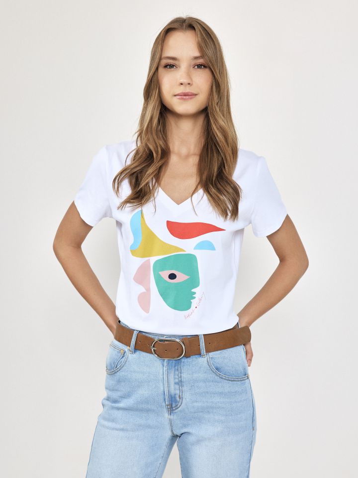 חולצה KOKETIT V בצבע לבן