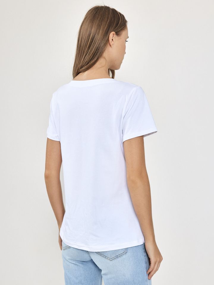 חולצה KOKETIT V בצבע לבן