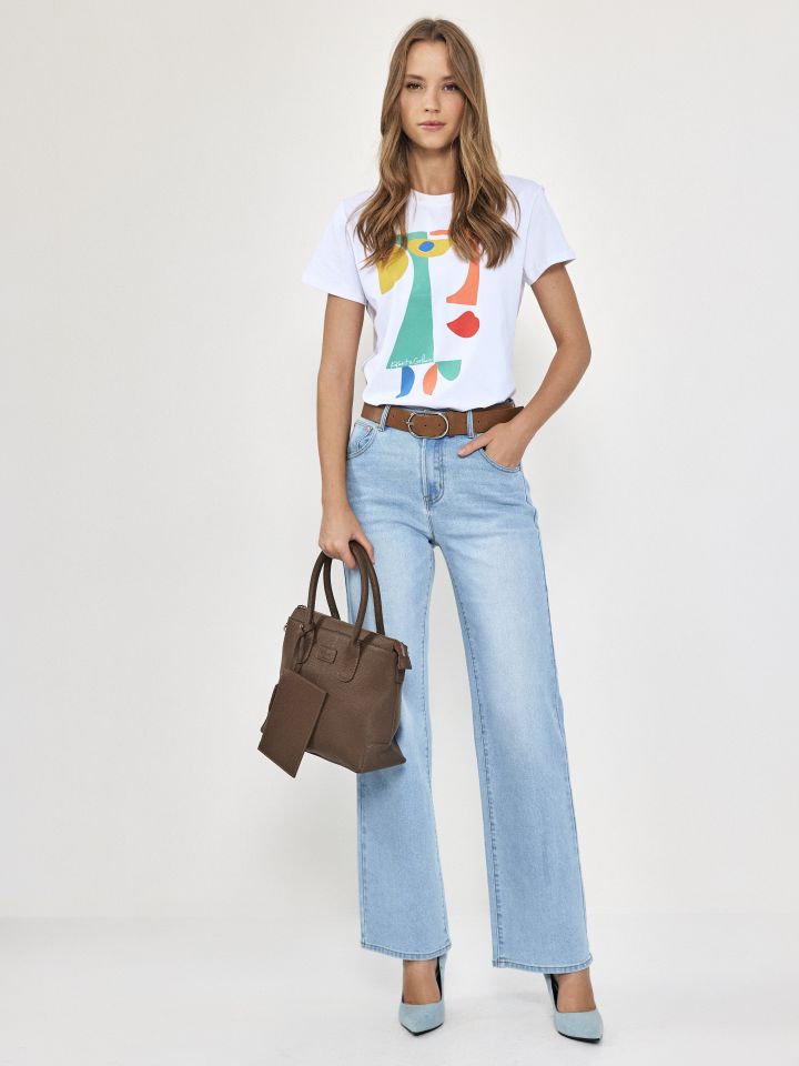 חולצה ניקי KOKETIT SHAPES בצבע לבן