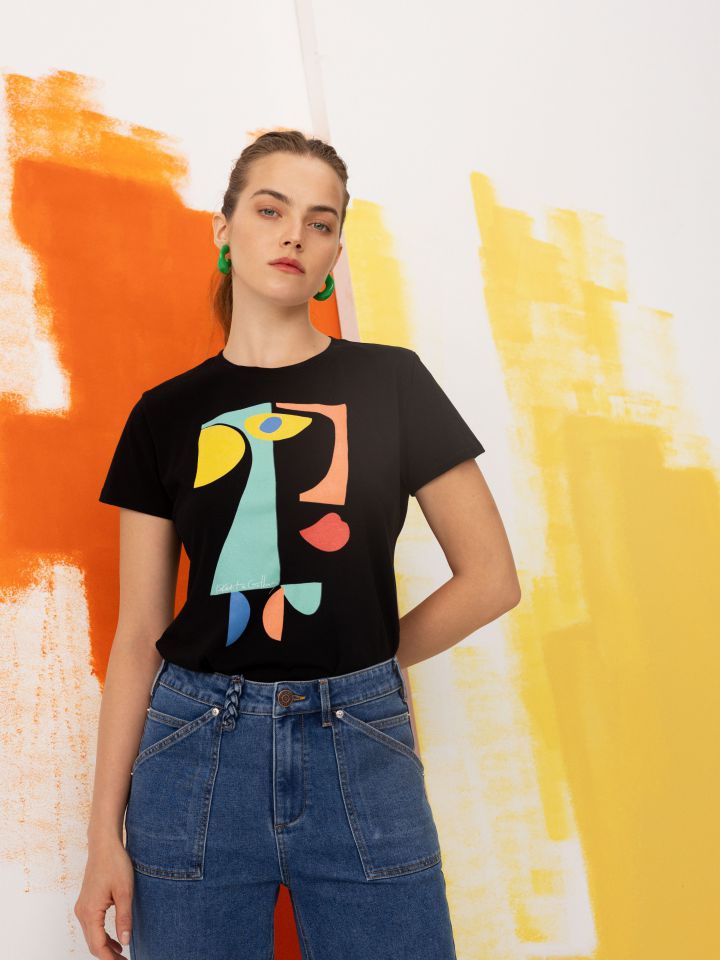 חולצה ניקי KOKETIT SHAPES בצבע שחור