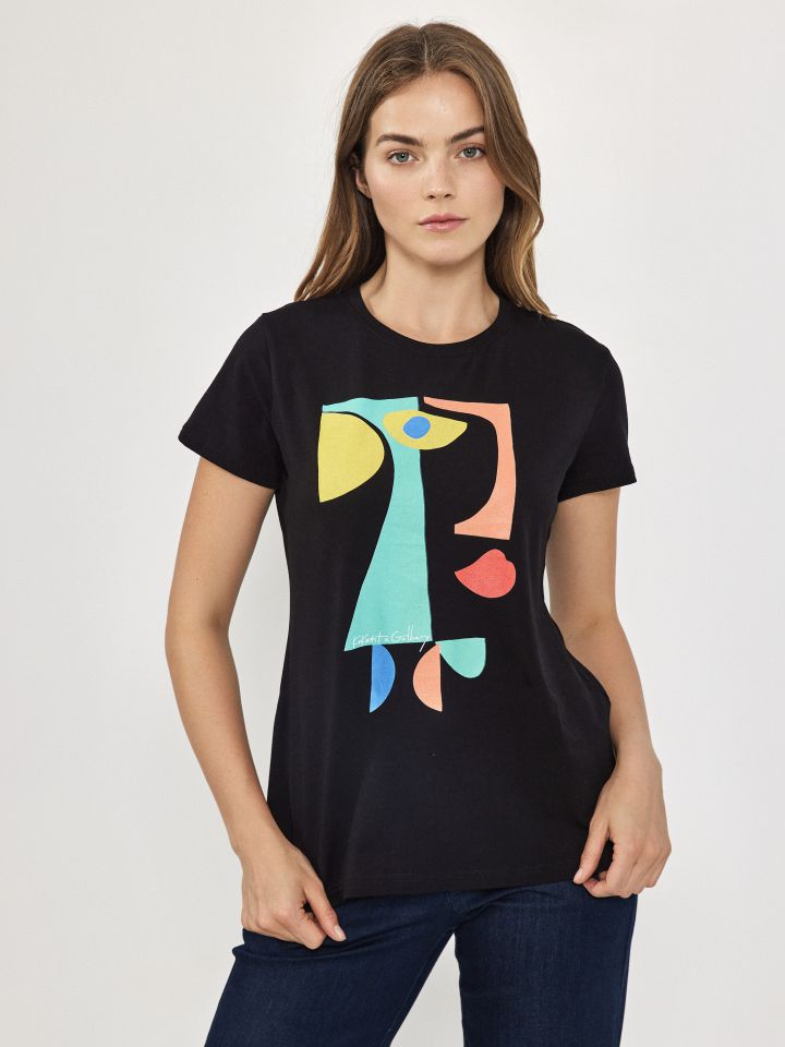 חולצה ניקי KOKETIT SHAPES בצבע שחור