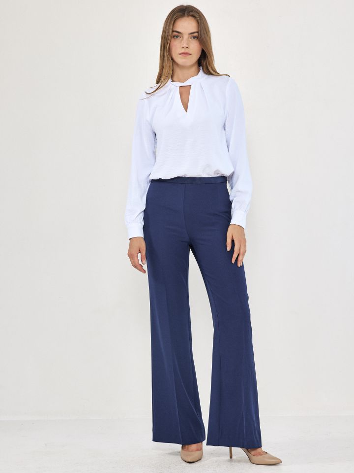 חולצה פתח מסוב PROMO INESSA בצבע לבן