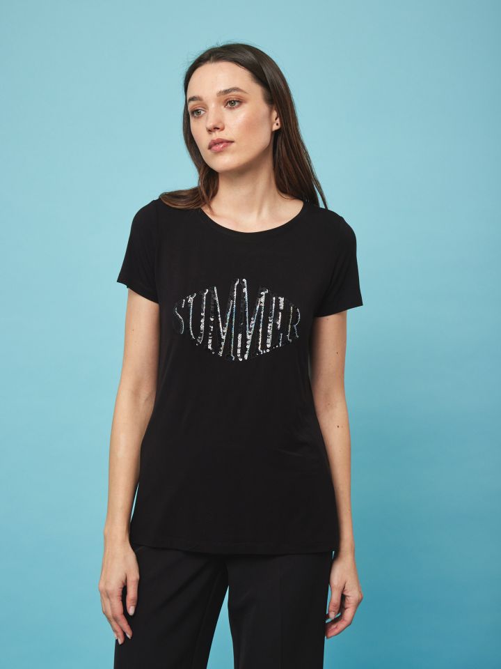 חולצה VOUGE PROMO בצבע שחור