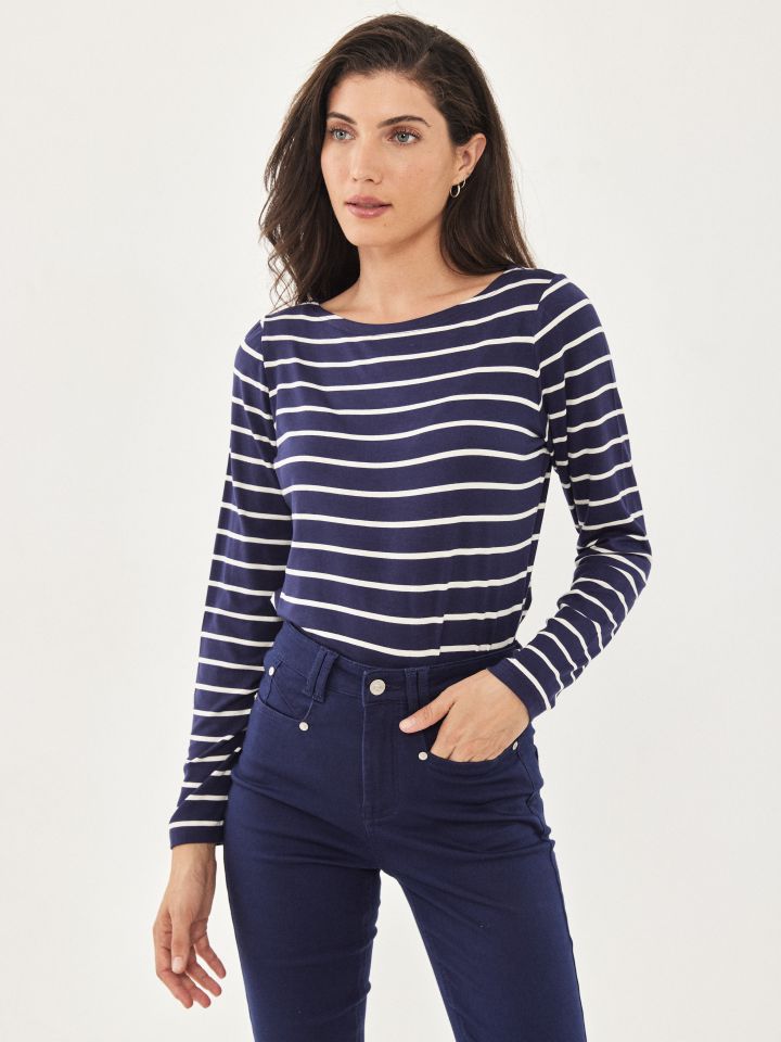 חולצה פסים PROMO בצבע נייבי