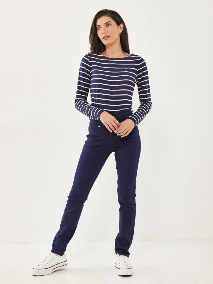 חולצה פסים PROMO בצבע נייבי