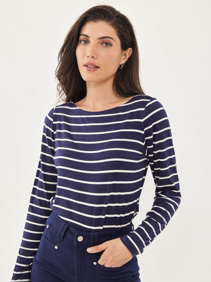 חולצה פסים PROMO בצבע נייבי