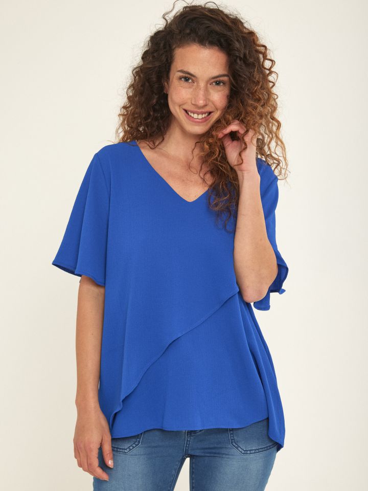 חולצה  SHIRA PROMO בצבע כחול רויאל