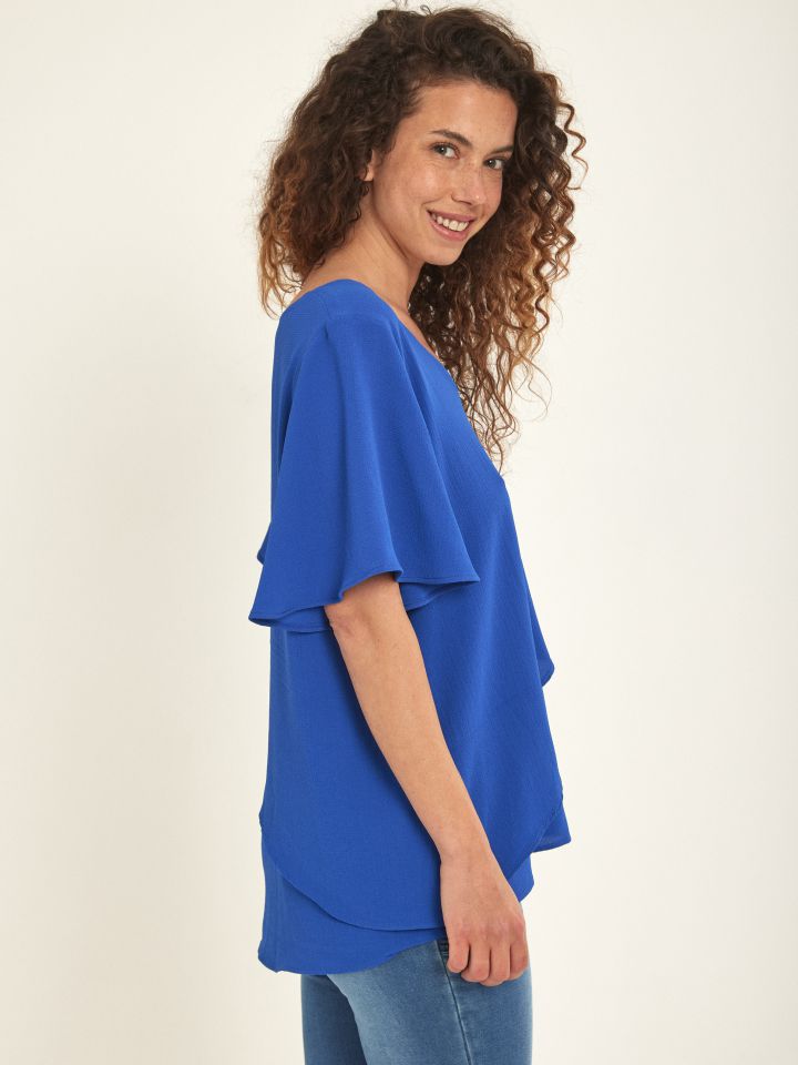 חולצה  SHIRA PROMO בצבע כחול רויאל