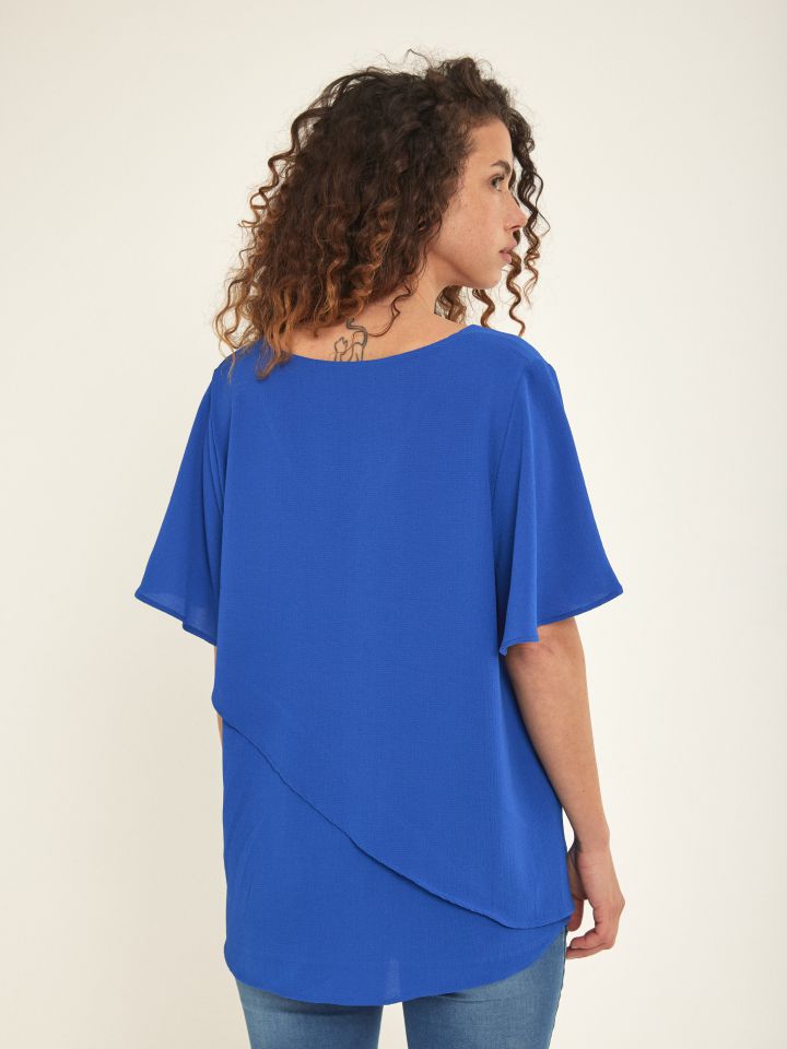 חולצה  SHIRA PROMO בצבע כחול רויאל