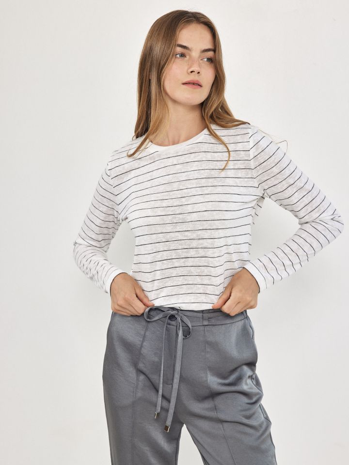 חולצה סלאב פסים PROMO בצבע פסים שחור