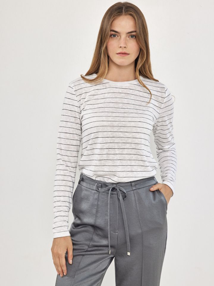 חולצה סלאב פסים PROMO בצבע פסים שחור