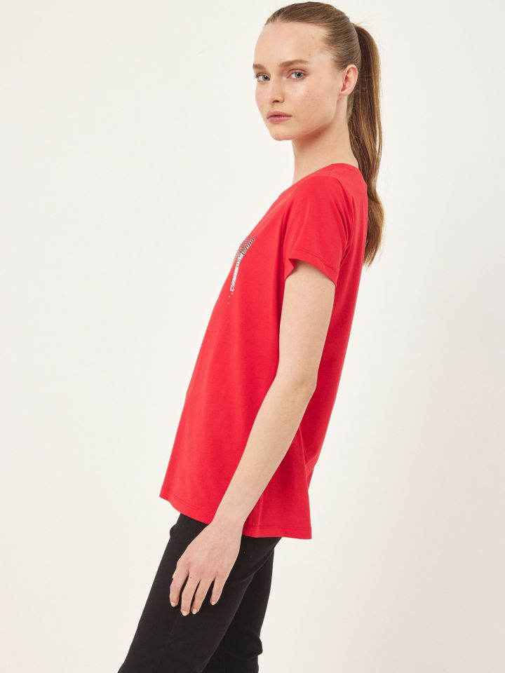 חולצה ROMI PROMO בצבע קורל