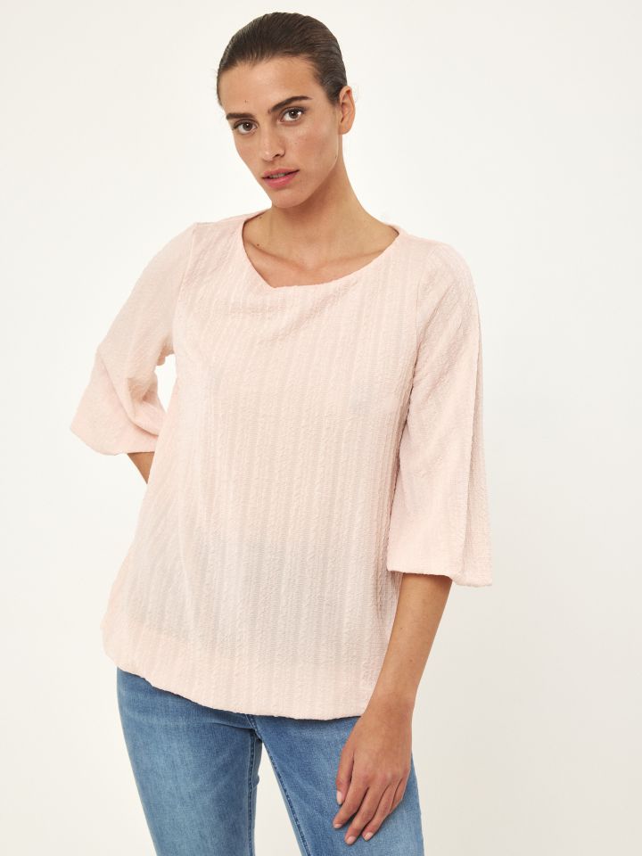 חולצה בלון בצבע אפרסק