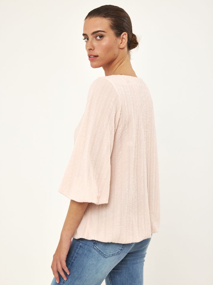 חולצה בלון בצבע אפרסק