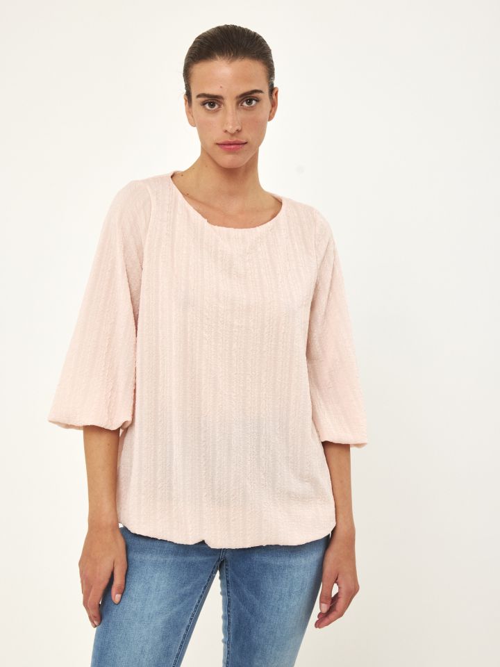 חולצה בלון בצבע אפרסק