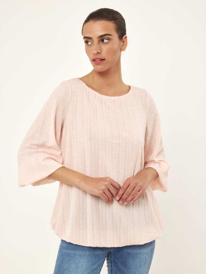 חולצה בלון בצבע אפרסק