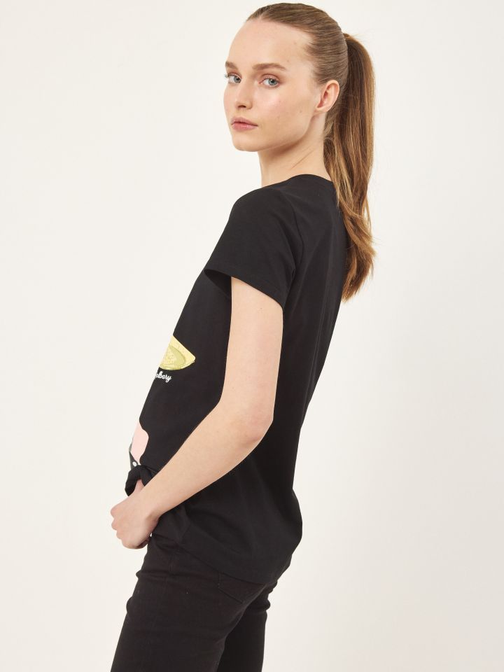 חולצה לידי כובע PROMO בצבע שחור