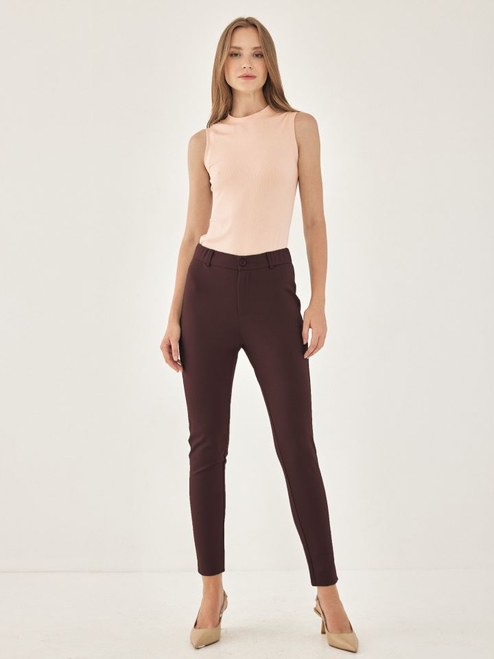 חולצה ריב חצי גולף PROMO בצבע ורוד עתיק