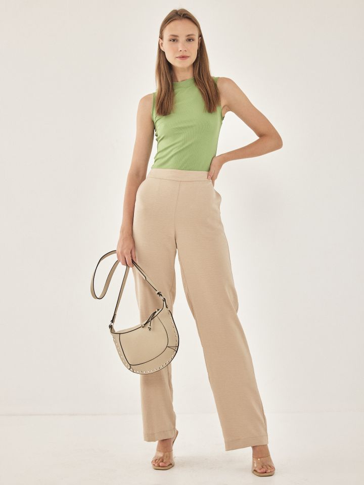 חולצה ריב חצי גולף PROMO בצבע ירוק