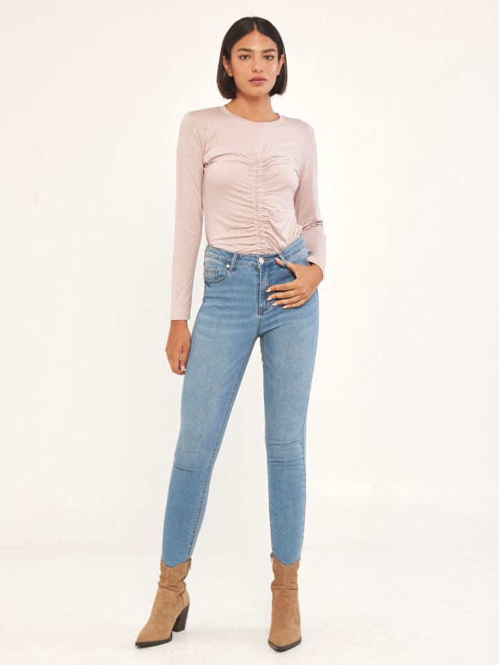 חולצה  PROMO ROMI בצבע ורוד עתיק