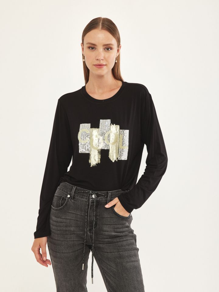 חולצה  PROMO COOL בצבע שחור