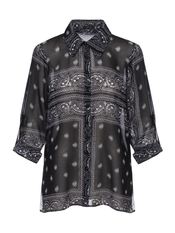 חולצה פצ’ים בצבע שחור