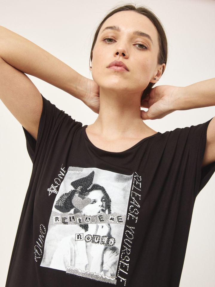 חולצה SHIRA PROMO בצבע שחור