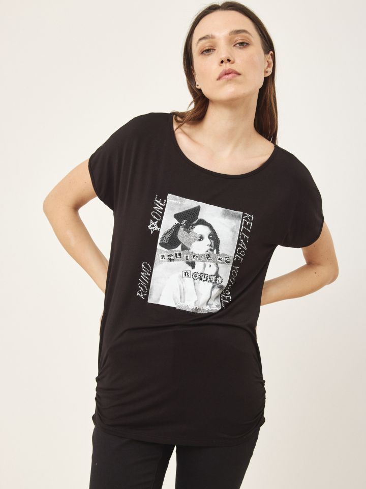 חולצה SHIRA PROMO בצבע שחור