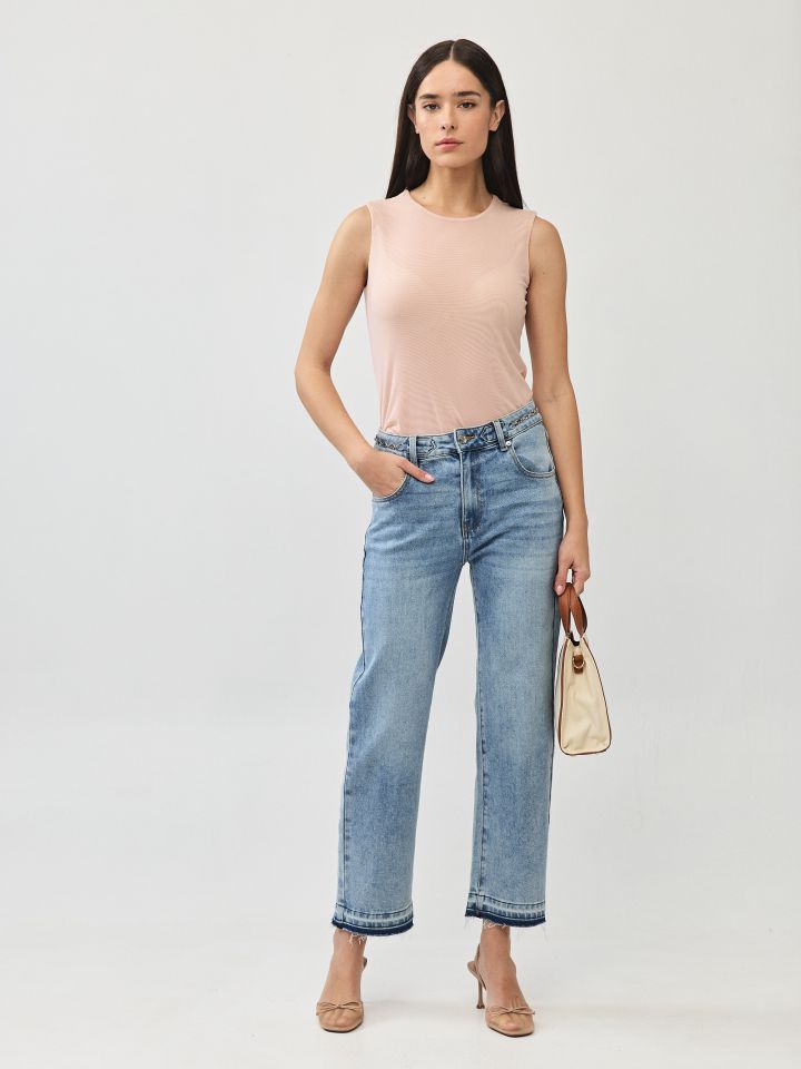 חולצה שיפון ליקרה PROMO בצבע ורוד