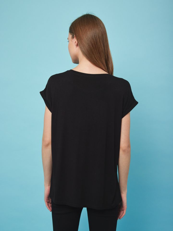 חולצה  PROMO NATALY בצבע שחור