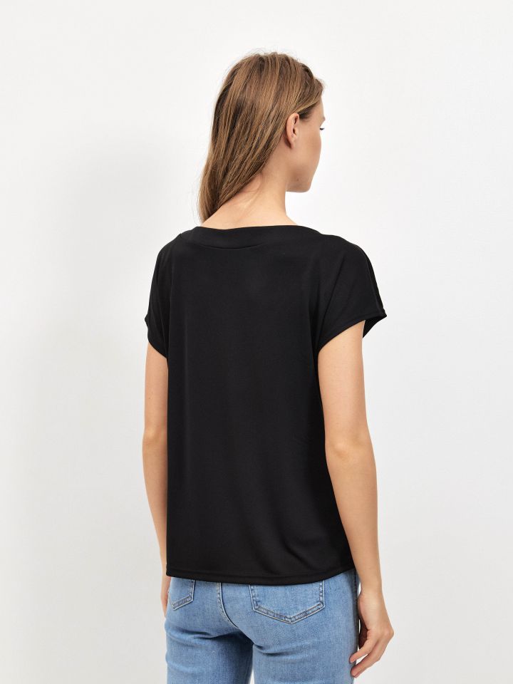 חולצה אמזון פתח PROMO בצבע שחור