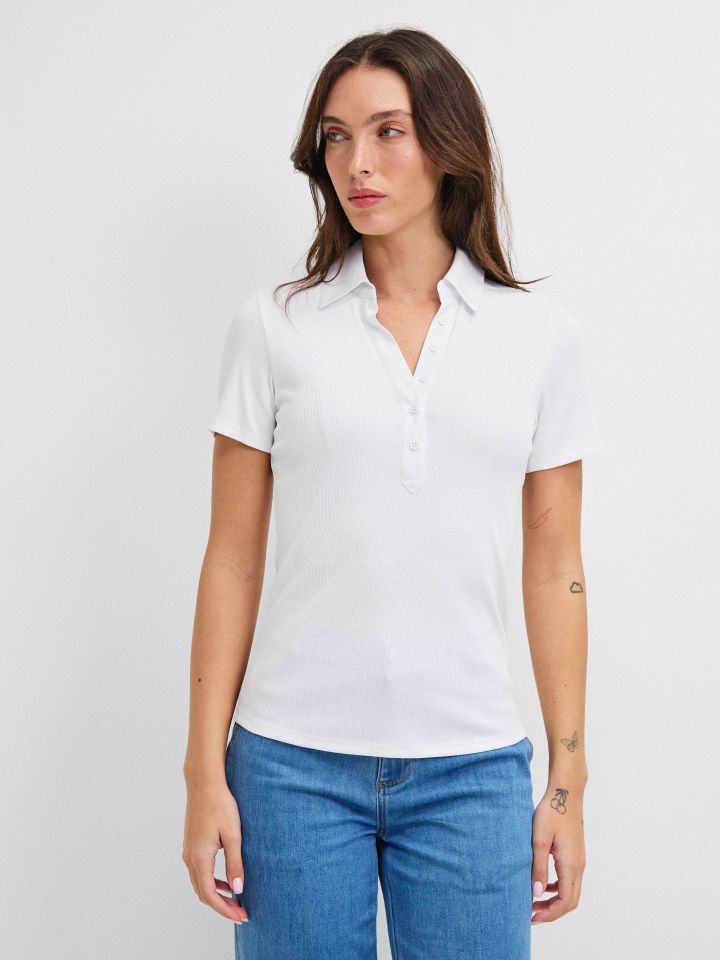 חולצה ריב שינה PROMO בצבע לבן