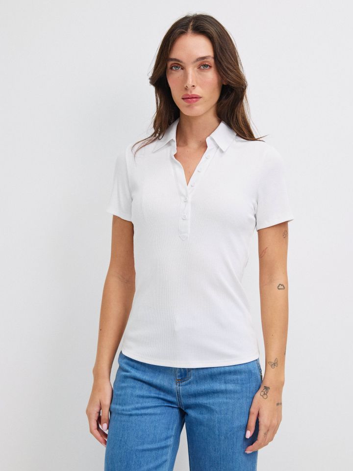 חולצה ריב שינה PROMO בצבע לבן