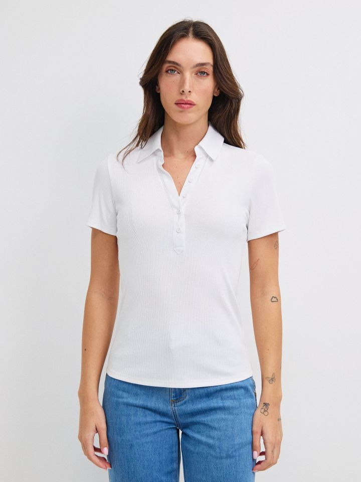 חולצה ריב שינה PROMO בצבע לבן